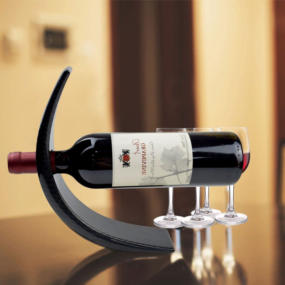 His is quite possibly the most unique and stylish wine rack you'll ever find