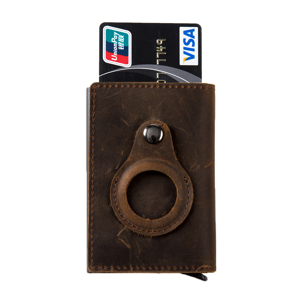 Slim Leather Air tag Wallet Holder